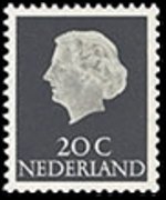 Netherlands 1953 - set Queen Juliana: 20 c