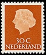 Netherlands 1953 - set Queen Juliana: 30 c