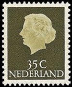 Netherlands 1953 - set Queen Juliana: 35 c