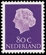 Netherlands 1953 - set Queen Juliana: 80 c