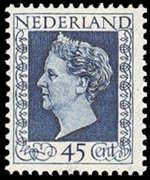 Netherlands 1947 - set Queen Wilhelmina: 45 c