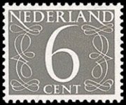 Olanda 1946 - serie Cifra: 6 c