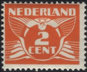 Netherlands 1924 - set Flying dove: 2 c