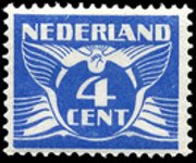 Netherlands 1924 - set Flying dove: 4 c