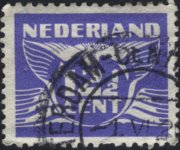 Olanda 1924 - serie Colomba in volo: 12½ c
