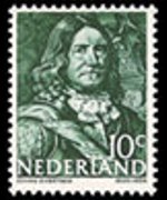 Netherlands 1943 - set Germanic symbols and naval heroes: 10 c