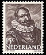 Netherlands 1943 - set Germanic symbols and naval heroes: 15 c