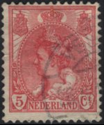 Olanda 1899 - serie Regina Guglielmina: 5 c