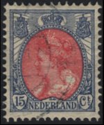 Netherlands 1899 - set Queen Wilhelmina: 15 c