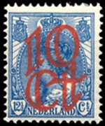 Netherlands 1899 - set Queen Wilhelmina: 10c su 12½ c