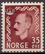 Norway 1950 - set King Haakon VII: 35 ø