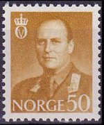 Norvegia 1958 - serie Re Olaf V: 50 ø