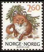 Norvegia 1988 - serie Fauna: 2,60 kr