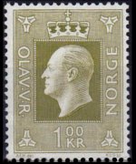 Norway 1969 - set King Olaf V - High values: 1 kr