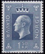 Norway 1969 - set King Olaf V - High values: 1,50 kr