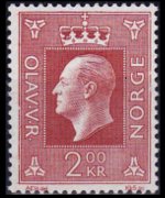 Norway 1969 - set King Olaf V - High values: 2 kr