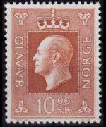 Norway 1969 - set King Olaf V - High values: 10 kr