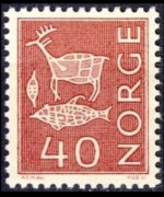 Norway 1962 - set Local patterns: 40 ø