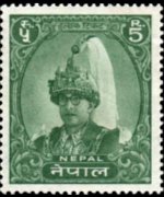 Nepal 1960 - serie Re Mahendra: 5 r