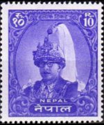 Nepal 1960 - serie Re Mahendra: 10 r