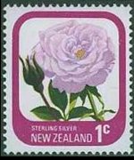 New Zealand 1975 - set Roses: 1 c