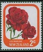New Zealand 1975 - set Roses: 2 c