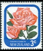 New Zealand 1975 - set Roses: 3 c