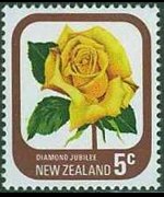 New Zealand 1975 - set Roses: 5 c