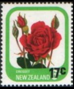 New Zealand 1975 - set Roses: 17 c su 6 c