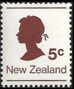 Nuova Zelanda 1978 - serie Regina Elisabetta II: 5 c