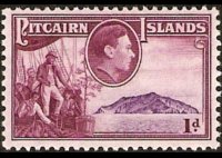Isole Pitcairn 1940 - serie Re Giorgio VI e storia del Bounty: 1 p