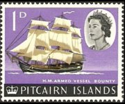 Isole Pitcairn 1964 - serie Navi e uccelli: 1 p