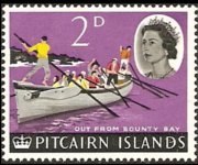 Isole Pitcairn 1964 - serie Navi e uccelli: 2 p