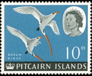 Isole Pitcairn 1964 - serie Navi e uccelli: 10 p