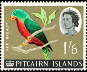 Isole Pitcairn 1964 - serie Navi e uccelli: 1'6 sh