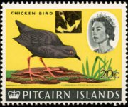 Isole Pitcairn 1967 - serie Navi e uccelli - soprastampati: 20 c su 1 sh