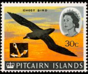 Isole Pitcairn 1967 - serie Navi e uccelli - soprastampati: 30 c su 2'6 sh