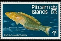Isole Pitcairn 1984 - serie Pesci: 1 c