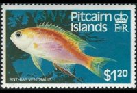 Isole Pitcairn 1984 - serie Pesci: 1,20 $
