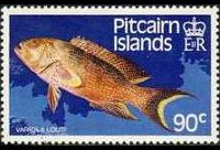 Isole Pitcairn 1984 - serie Pesci: 90 c