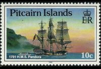 Isole Pitcairn 1988 - serie Navi: 10 c