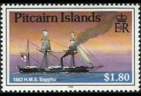 Isole Pitcairn 1988 - serie Navi: 1,80 $