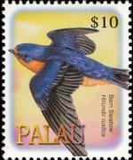 Palau 2002 - set Birds: 10 $