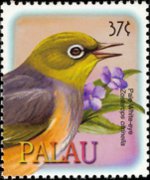 Palau 2002 - serie Uccelli: 37 c