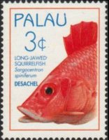 Palau 1995 - serie Pesci: 3 c