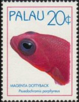 Palau 1995 - serie Pesci: 20 c