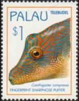 Palau 1995 - set Fish: 1 $