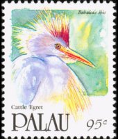 Palau 1991 - set Birds: 95 c