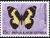 Papua Nuova Guinea 1966 - serie Farfalle: 15 c