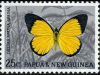 Papua Nuova Guinea 1966 - serie Farfalle: 25 c